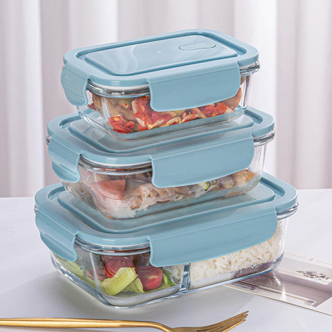 10-piece high borosilicate glass food storage container set