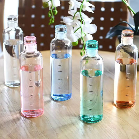 500ml Fitness Water Bottle with Time Marker