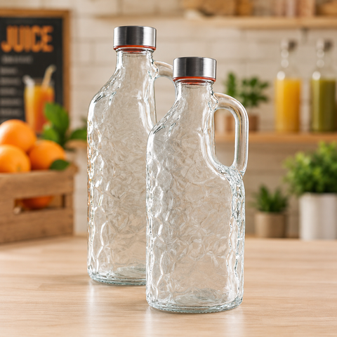 Leak-proof glass water bottle for daily hydration