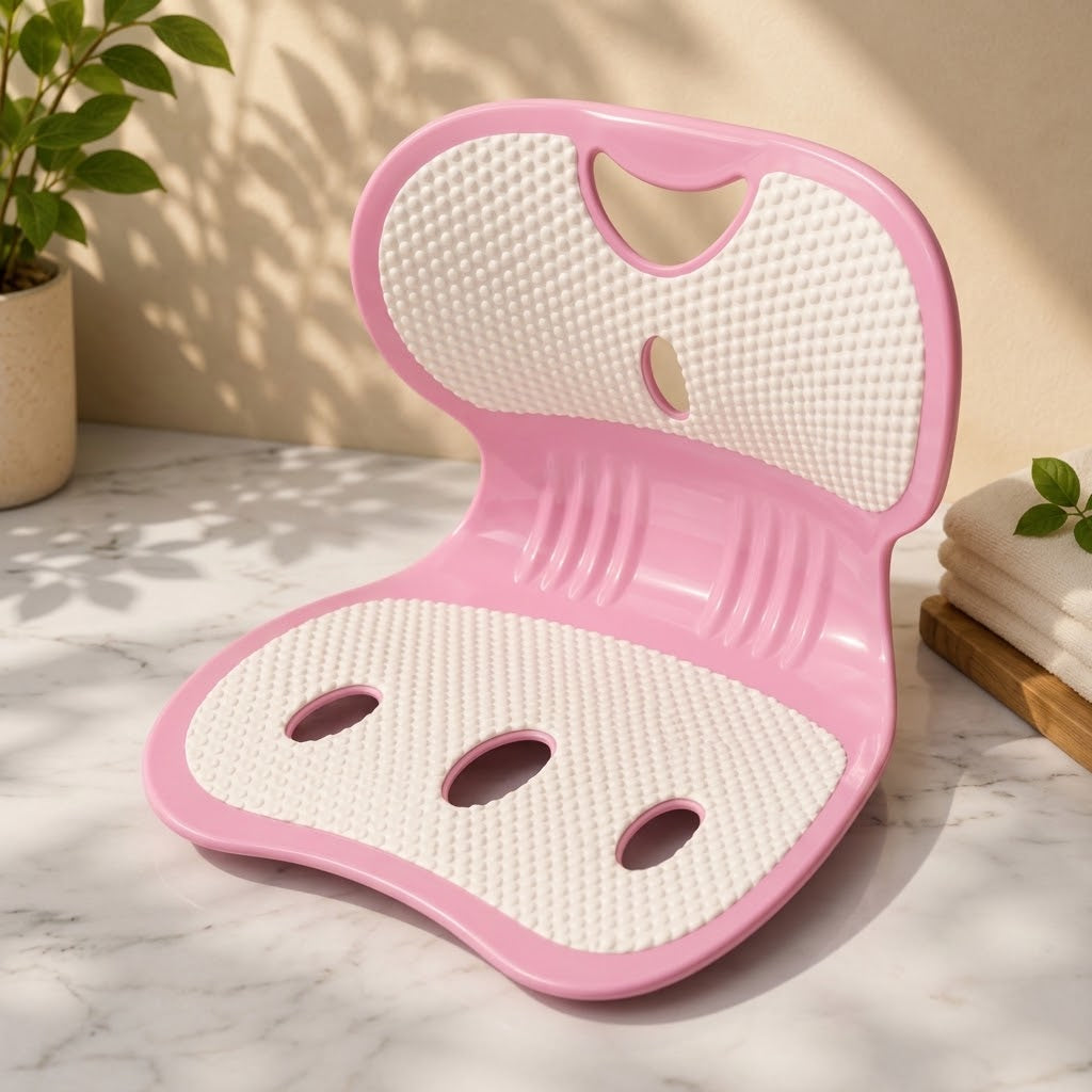 Portable lower back support cushion for chair
