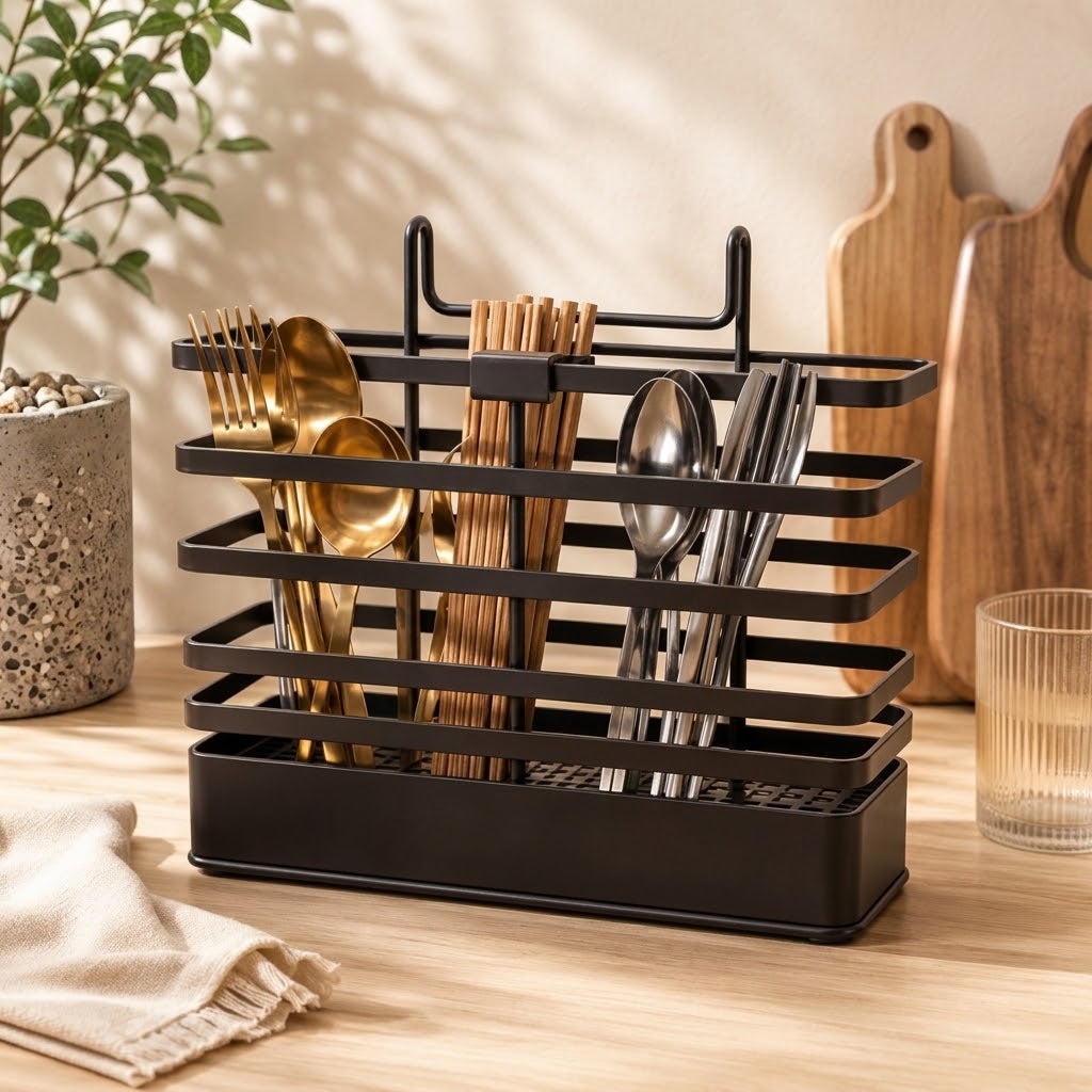 Stainless steel spoon stand VIP design for kitchen