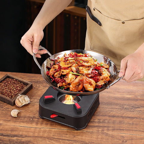 Small stainless steel cooking pot for gas stove