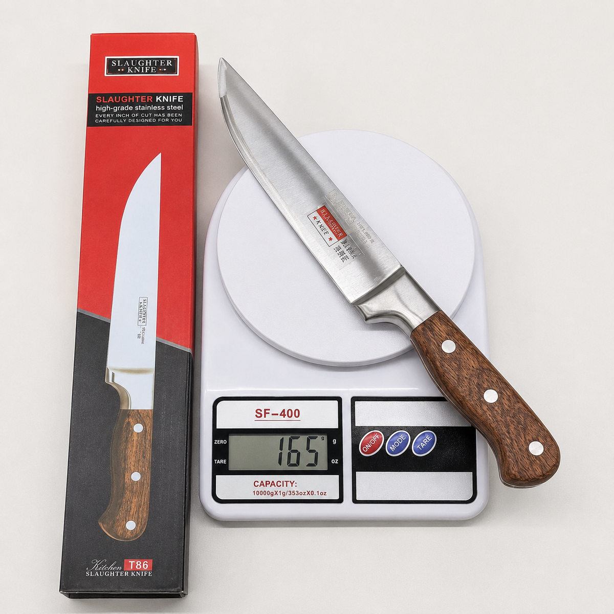 T86 High Grade Stainless Steel Butcher Knife
