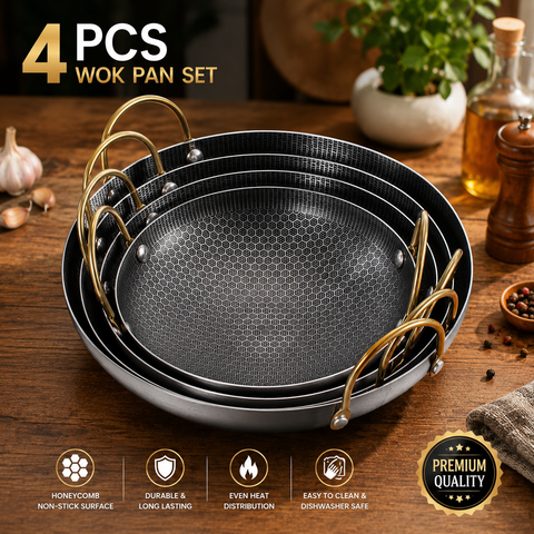 DS54 Stainless Steel Honeycomb Non-Stick Frying Pan | 8/9/10/11 Inch Kitchen Cooking Pan