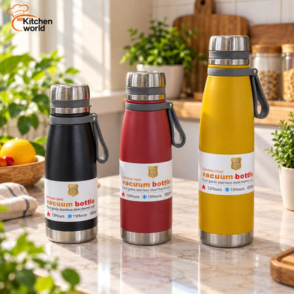 Stainless Steel Vacuum Bottle – Hot & Cold for Home and Outdoor