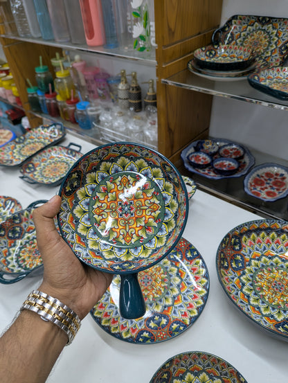 Turkish Ceramic Serving Dish Set | Premium Decorative Dinnerware for Home & Dining