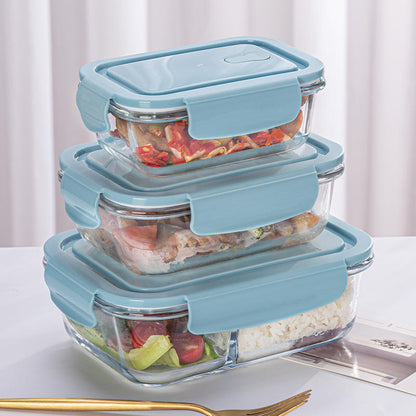10-piece high borosilicate glass food storage container set