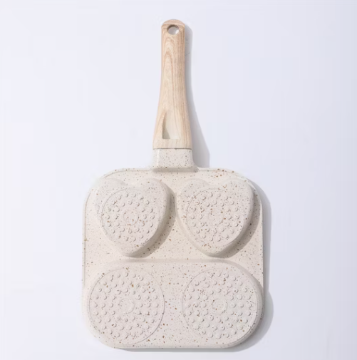 Household 3-in-1 Heart-Shaped Egg & Steak Frying Pan – Non-Stick Breakfast Pan