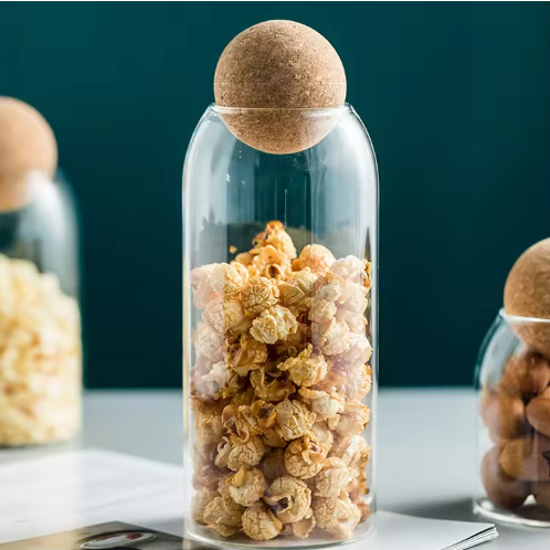 Multifunctional Borosilicate Glass Storage Jar