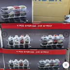 4-Piece Acrylic Spice Jar Set