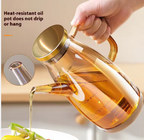 Large Capacity Borosilicate Glass Oil Pot – Non-Hanging Household Container