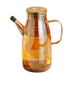 Large Capacity Borosilicate Glass Oil Pot – Non-Hanging Household Container