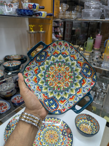 Turkish Ceramic Serving Dish Set | Premium Decorative Dinnerware for Home & Dining