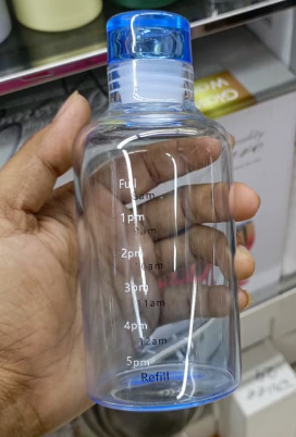 Glass Customize Borosilicate Fitness Water Bottle – With Time Stamp &amp; Glass Lid