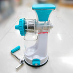 Blue Plastic Manual Hand Fruit Juicer