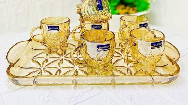 Red Cherry Colored Glass Teacup – Elegant Heat-Resistant Transparent Mug