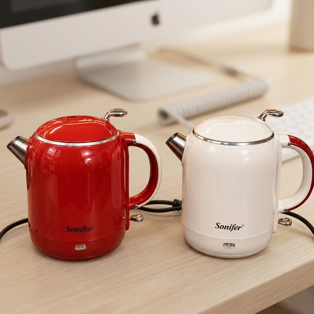 1L  Sonifer Stainless Steel Electric Kettle | Fast Boil Cordless Electric Water Kettle with Auto Shut-Off