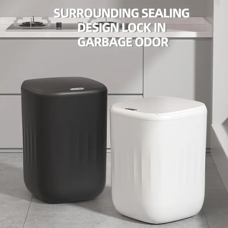 Smart Charging Bathroom Trash Can – Automatic Sensor Garbage Bin (Large Capacity)