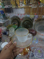 New Modern Clear Glass Mug Set – 6pcs&nbsp;