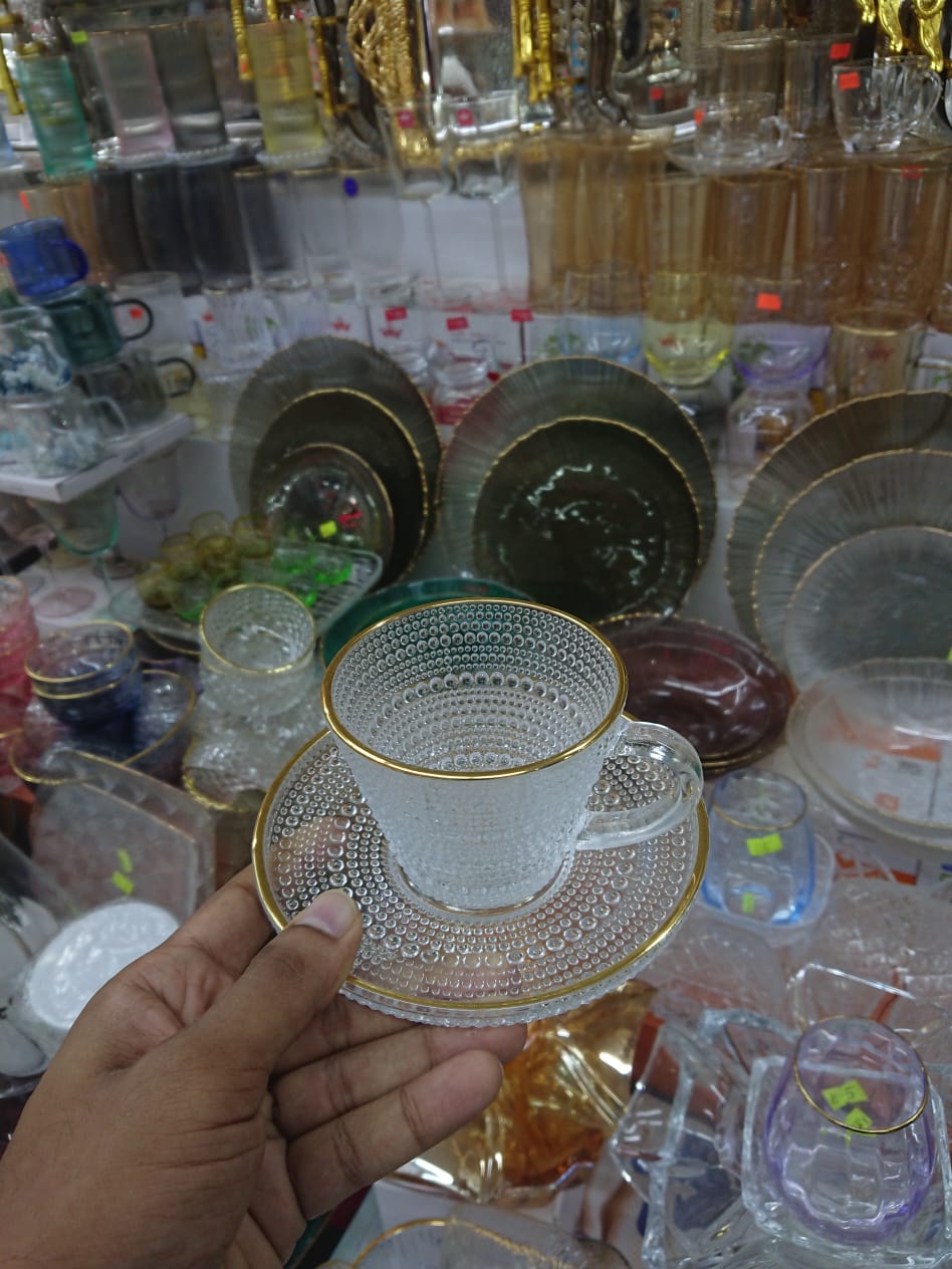 New Modern Clear Glass Mug Set – 6pcs&nbsp;