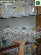 4-Piece Acrylic Spice Jar Set