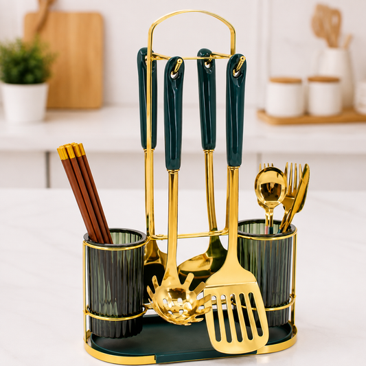 2 Cup Kitchen Utensil Holder Countertop Organizer