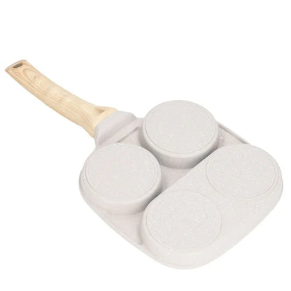 
3-hole non-stick skillet for breakfast cooking