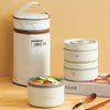 304 stainless steel kids bento lunch box with 3 compartments