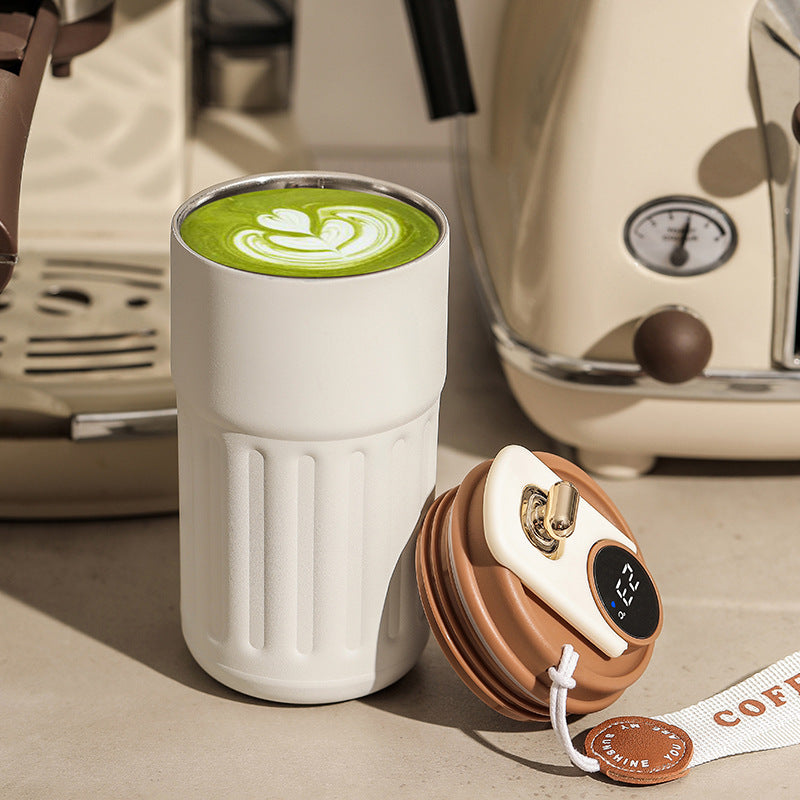 304 stainless steel smart coffee mug with lid