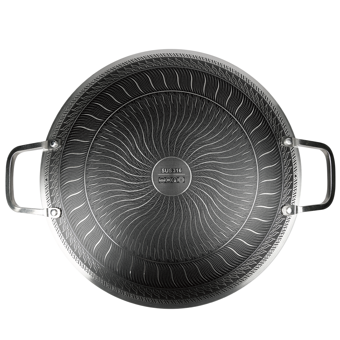 
316 stainless steel skillet for steaks and vegetables