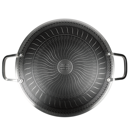 
316 stainless steel skillet for steaks and vegetables