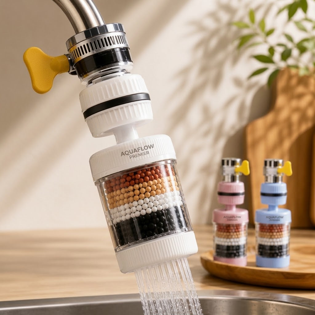Kitchen Faucet Water Purifier with Activated Carbon Filter | Chlorine, Sediment & Impurity Water Filter
