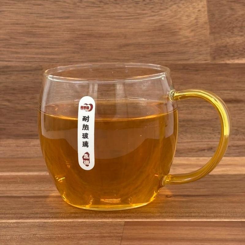 Green Apple Borosilicate Heat Resistant Transparent Glass Cup