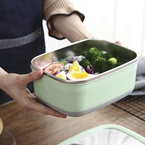 Lunch Box Food Storage Container Rectangular Stainless Steel Crisper Box Student Lunch Box lunch Box Food Leakproof Storage Home Adults
