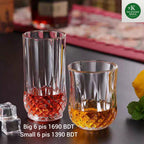 High Quality Diamond Bottom Glass Whiskey Cup – 200ml / 240ml
