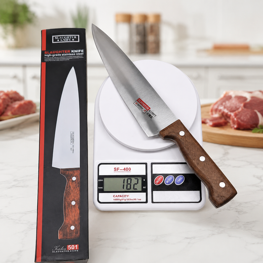 501 High Grade Stainless Steel Butcher Knife