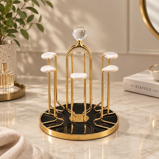6-hook cup rack mug holder for kitchen
