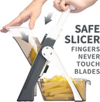 ONCE FOR ALL Safe Mandoline Slicer 5 in 1 Vegetable Chopper