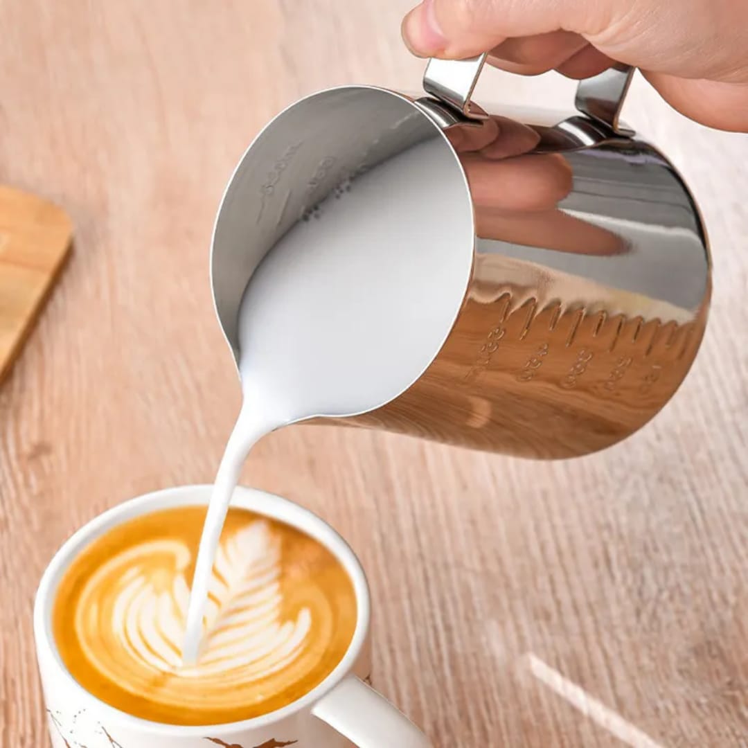 Stainless Steel Milk Frothing Pitcher with Scale