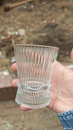 New Striped Coffee Glass Cup – Dessert, Pudding, Ice Cream & Whiskey Glass