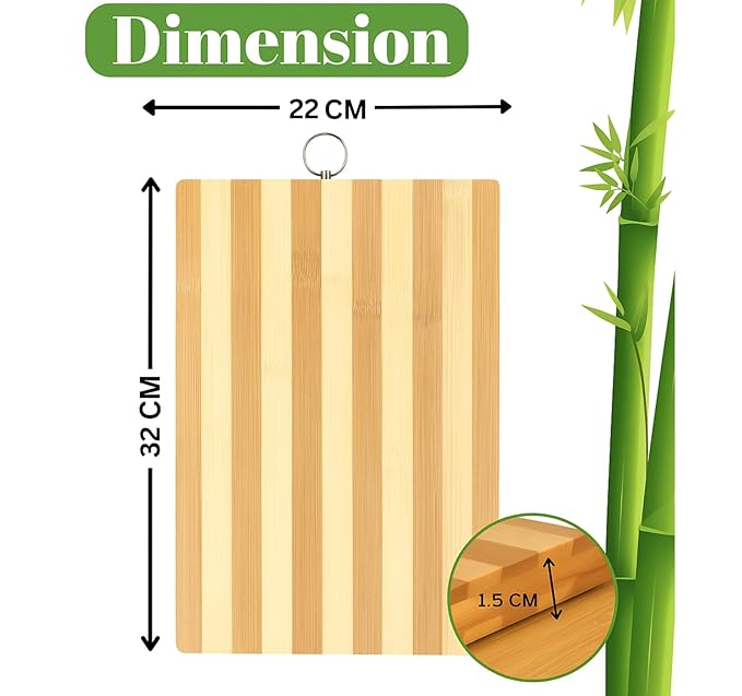 Professional Bamboo Cutting Board – Large Size