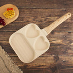 Household 3-in-1 Heart-Shaped Egg & Steak Frying Pan – Non-Stick Breakfast Pan