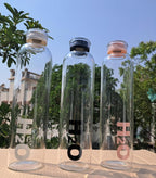 H2O Borosilicate Glass Sports Bottle | Durable Heat Resistant Water Bottle for Daily Use