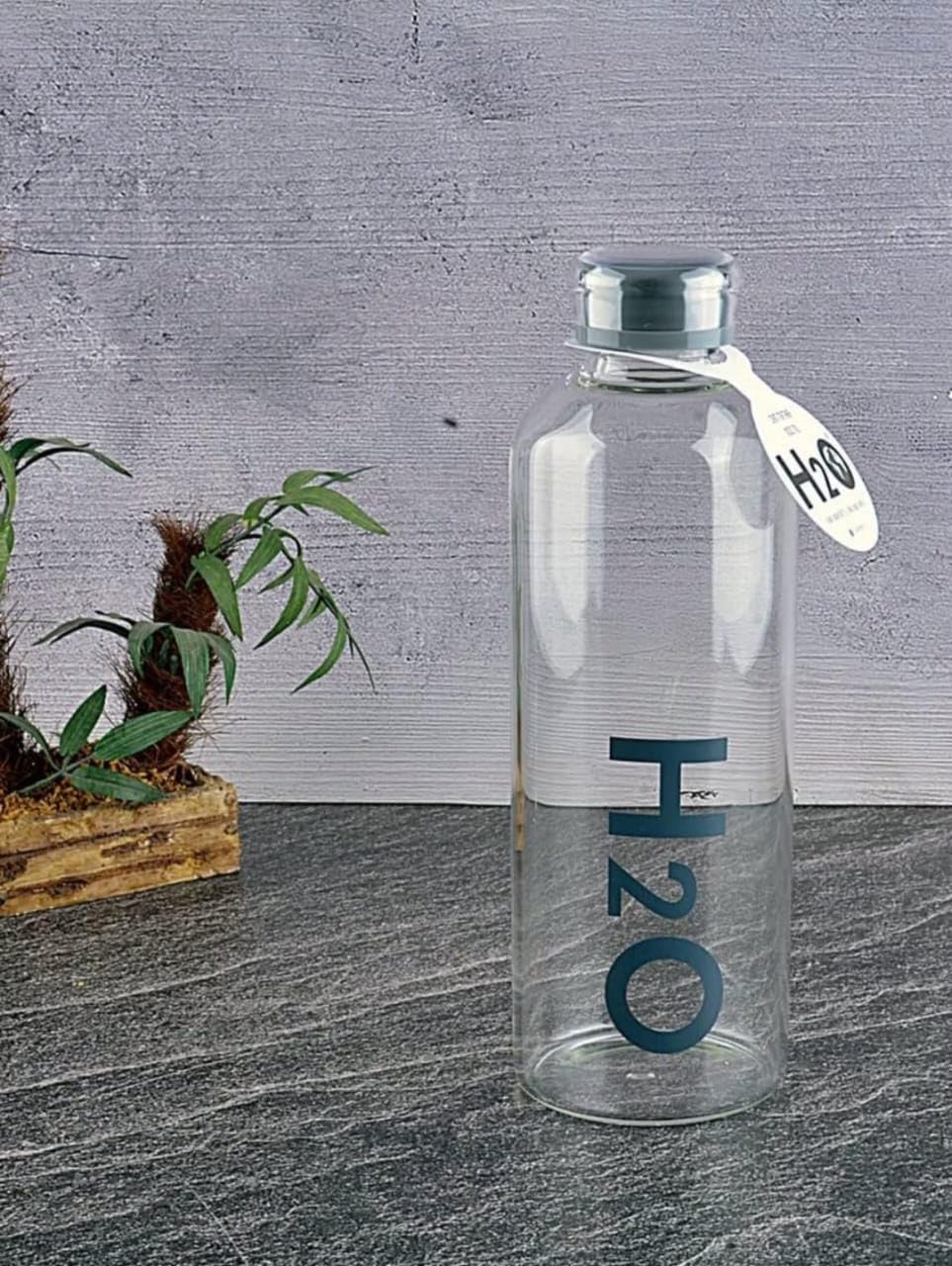 H2O Borosilicate Glass Sports Bottle | Durable Heat Resistant Water Bottle for Daily Use