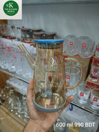 Large Capacity Borosilicate Glass Oil Pot – Non-Hanging Household Container