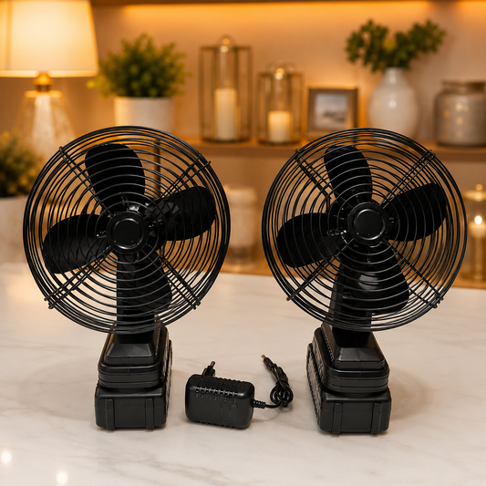 8-Inch Rechargeable Lithium Metal Fan