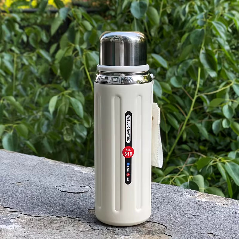 800ml reusable stainless steel travel thermos bottle