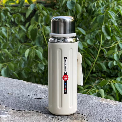 800ml reusable stainless steel travel thermos bottle