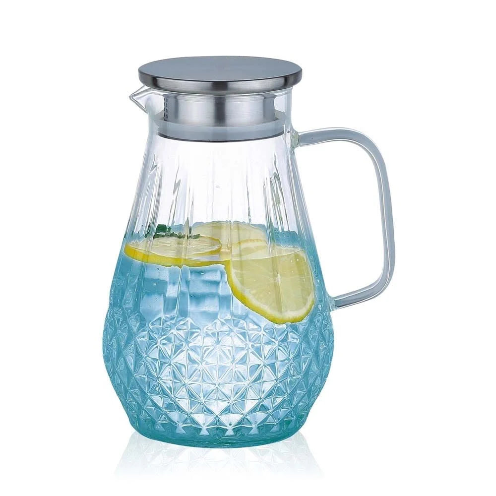 Diamond Shaped Gift Design Heat Resistant Cooking Thermal Glass Water Pitcher