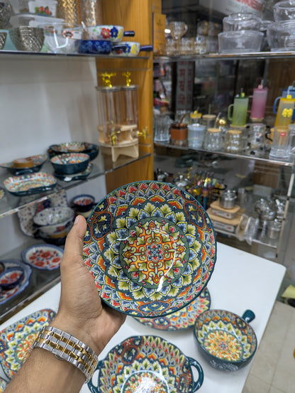 Turkish Ceramic Serving Dish Set | Premium Decorative Dinnerware for Home & Dining